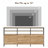 66.7" Modern TV Stand for TVs up to 75", Wood Entertainment Center with Open Display Shelves, 3 Hidden Storage Cabinets, Metal Frame & Soft-Close Doors