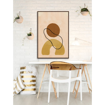 Connected Energy 1 Piece Single Picture Frame and Floater Frame Painting on Canvas