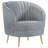Grey 3-Piece Upholstered Channel Tufted Sofa Set