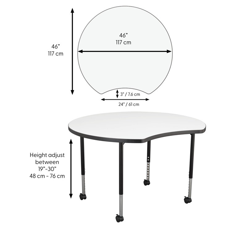 Table d'activité Collaborative Crescent