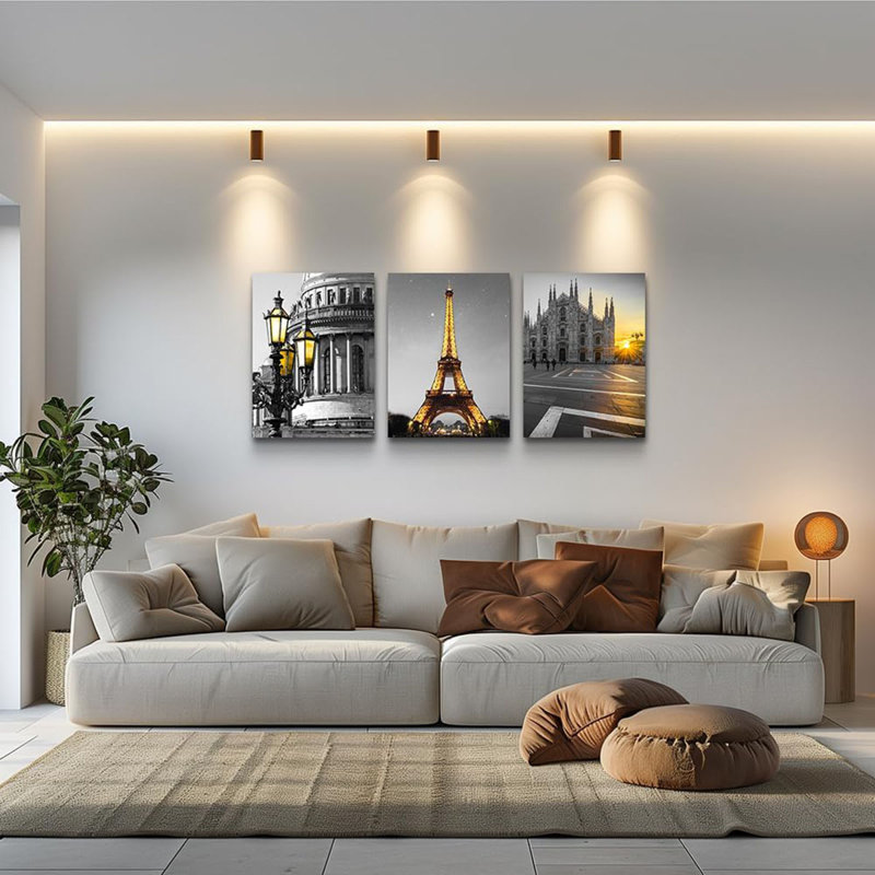 3 Piece Wrapped Canvas Set