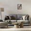 Fleurs de jardin espresso, estampe numérique, design par Annabelle Hall-114289277-114289281