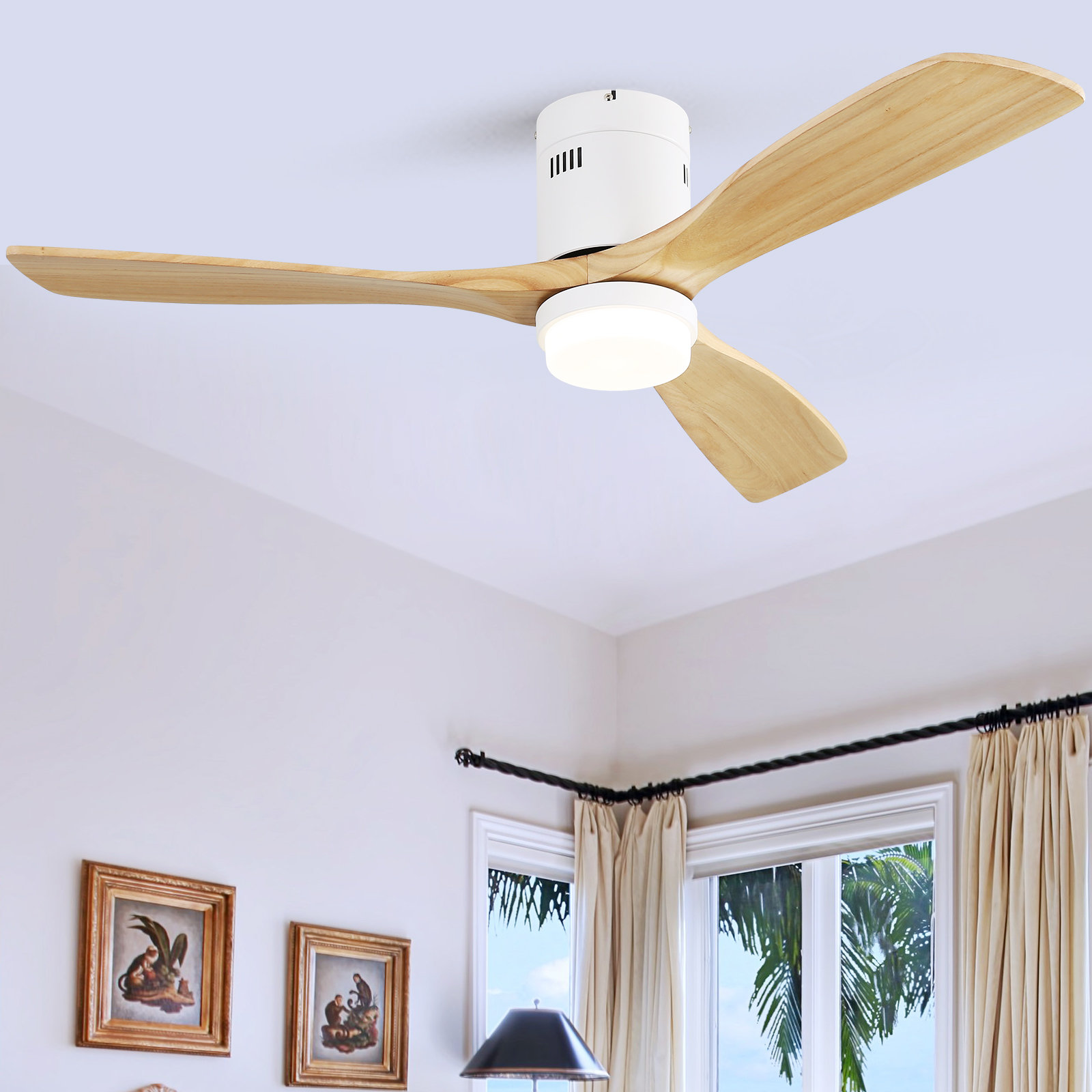 Ivy Bronx Kemp 52'' Ceiling Fan with LED Lights & Reviews - Wayfair Canada