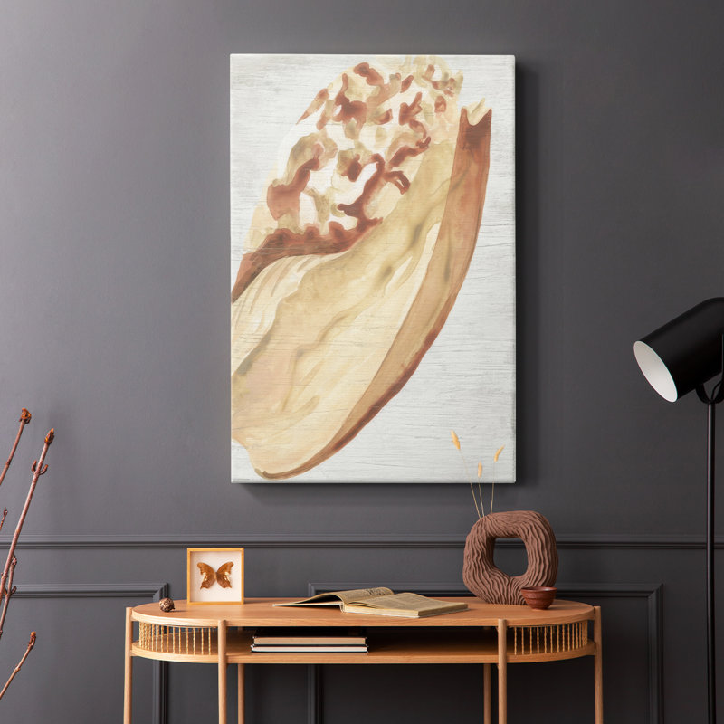 «Vintage Shell Vignette I» - Cavas, H 18 po x l 12 po