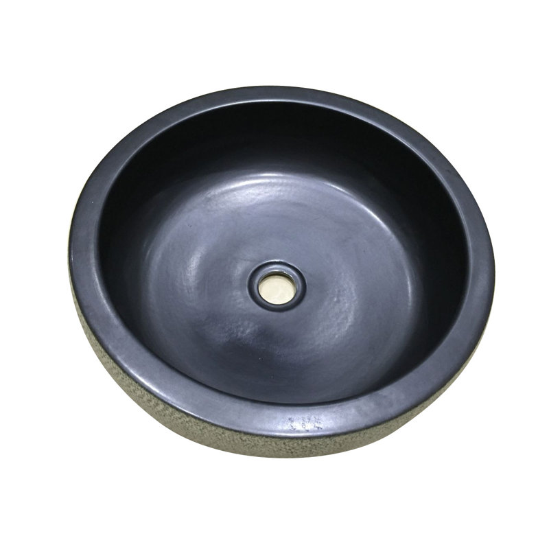 Legion Furniture Charcoal/Gray Porcelain Circular Bathroom Sink