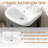 Chrystan 18'' Mini Single Bathroom Vanity with Ceramic Top