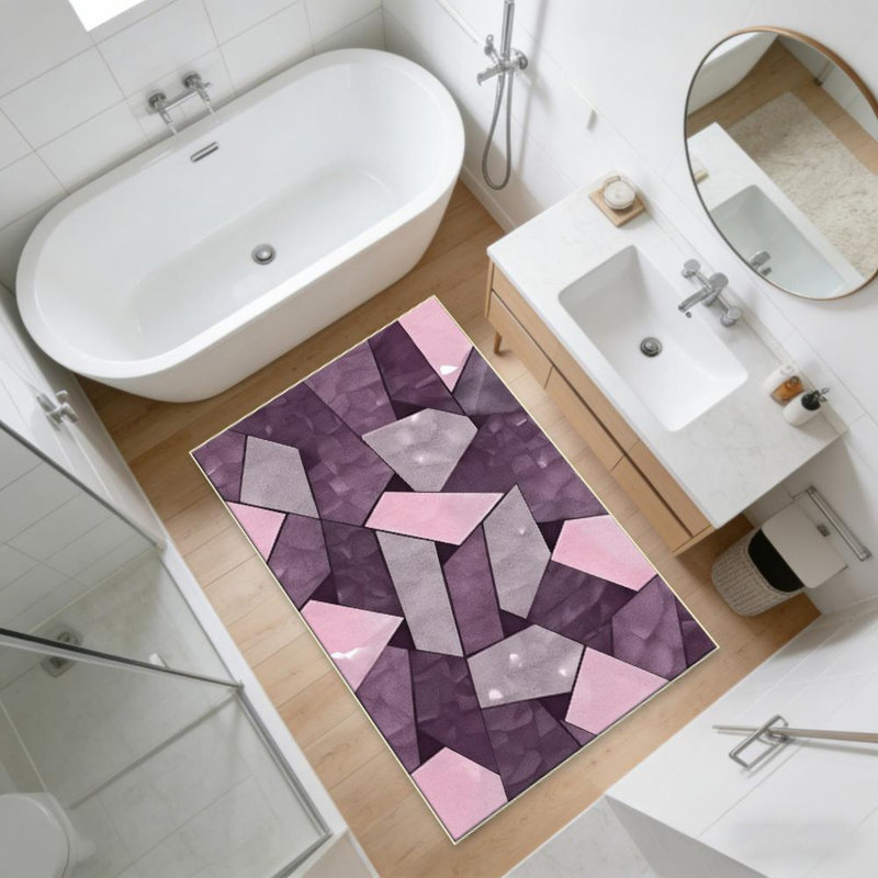 Geometric Pattern Area Rug, Soft And Lightweight, Suitable For All Seasons, Easy To Maintain And Easy To Clean, Machine Washable Carpet Floor Mat, Living Room, Bedroom, Hallway, Balcony, Patio, Room Decor, Home Decor, Outdoor Decor
