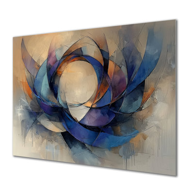 Couronne de velours abstrait de densité I - reproduction d'art traditionnelle en métal, art mural en métal couronne