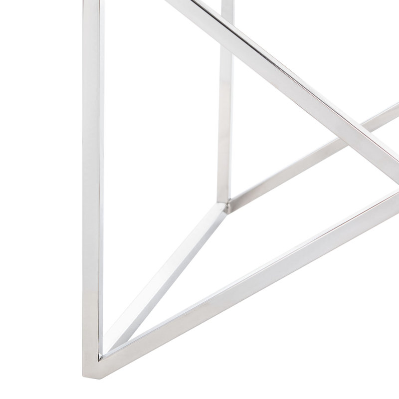 Velvet Armchair, White, Silver