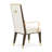 Belmont Place Upholstered Dining Armchair - Cream/Espresso
