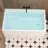 47" x 27.6" Standard Rectangular Freestanding Soaking Acrylic Small Bathtub with Integrated Seat for Small Space