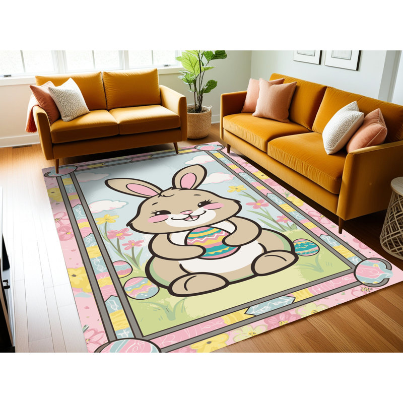Le tapis des Fêtes de Pâques Printemps Aisle®, Rectangulaire 2 pi x 3 pi