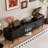 Red Oak TV Stand with Four Drawers-1046276748