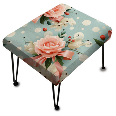 Insley - Repose-pieds rectangulaire à pois
