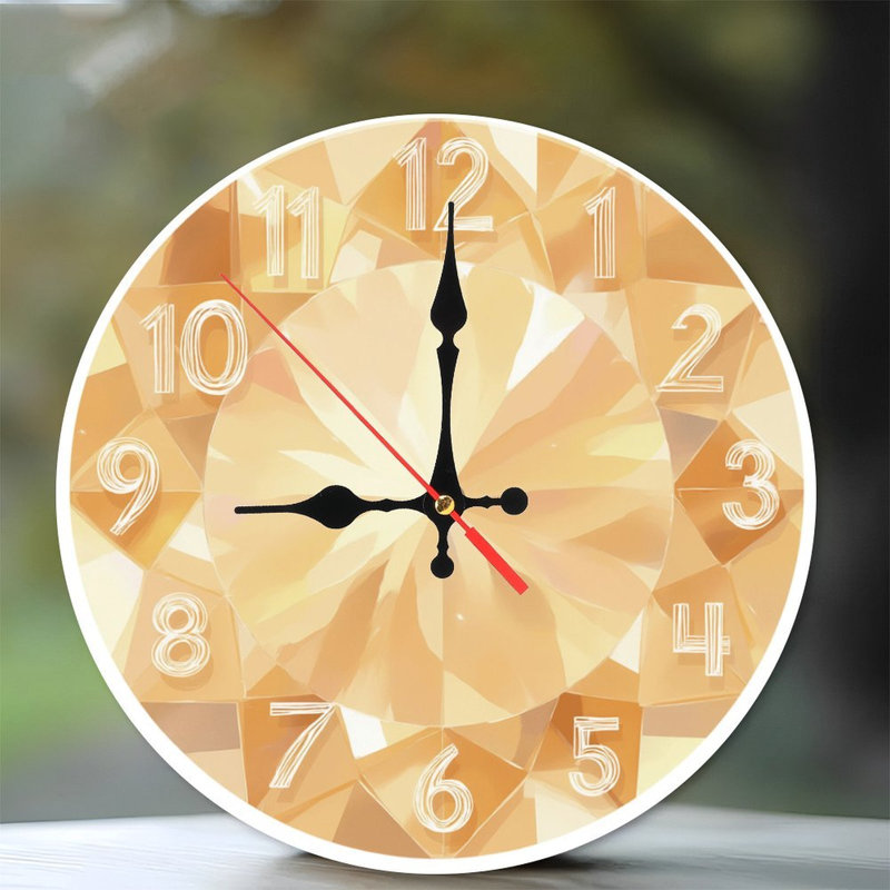 Horloge en or avec chiffres
