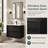 24" Wall Mounted Floating Vanity Base Only (No Sink), KD Packing, 2 Drawers