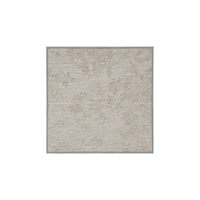 Tapis gris soyeux et moelleux