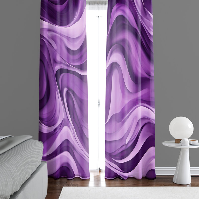 Semi Sheer Curtain Pair, 40" W x 52" L