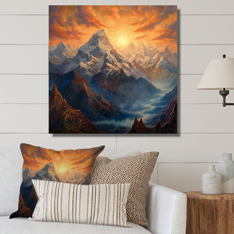 Mystical Glorious Mountain, Toile tendue, H 16 po x l 16 po