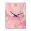 Horloge murale abstraite rose en marbre rose II-663635990