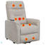 Fauteuil inclinable beige Beige