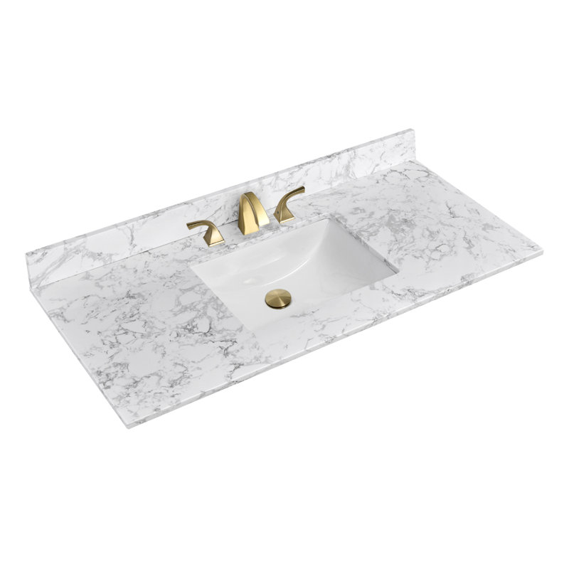 48'' Single Bathroom Vanity Top  With Engineered Stone Countertop   