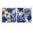 Cobalt Blue Brocade Victorian Pattern - Floral Acrylic Wall Art Glass Set Of 2-103922031