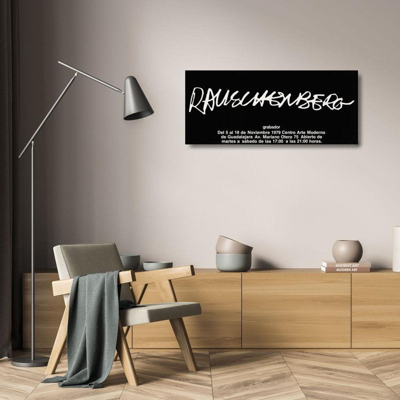 "Rauschenberg" par U.S. Information Information - Art sur toile tendue avec châssis, H 24 po x l 17 po