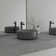 CASAINC Maple 17'' Concrete Circular Bathroom Sink