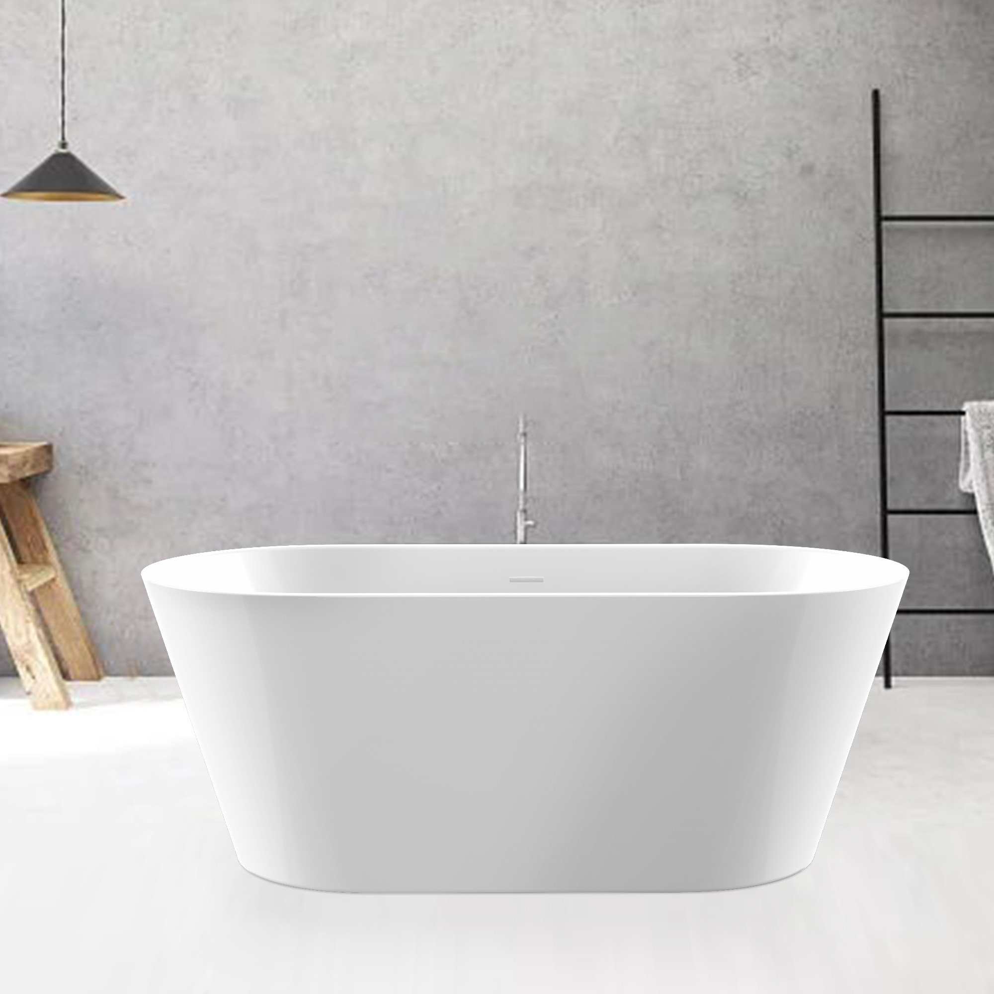WB-8038 soaking bathtub, free standing bathtub, acrylic bathtub