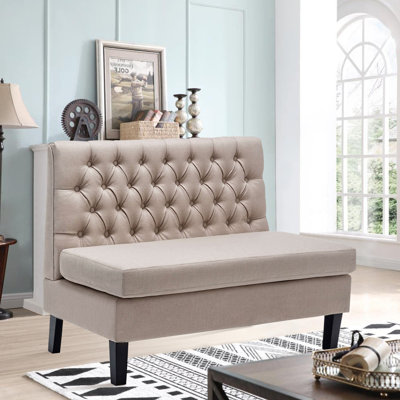 Mccue Upholstered 43'' Settee