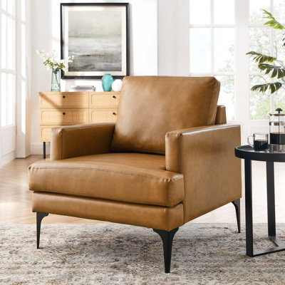 Fauteuil Evermore en cuir Vegan par Modway