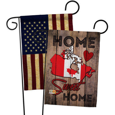 Drapeau de jardin à 2 côtés en polyester 18 x 13 po