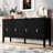 Four-Door Sideboard With Geometric Patterns And Storage