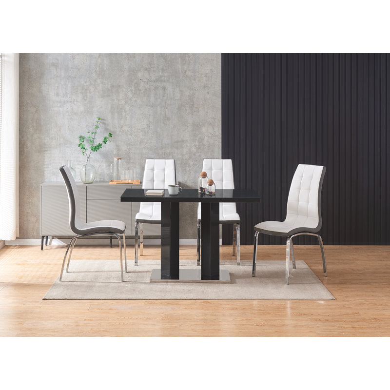 Caihla 4 - Person Dining Set, Vienna White