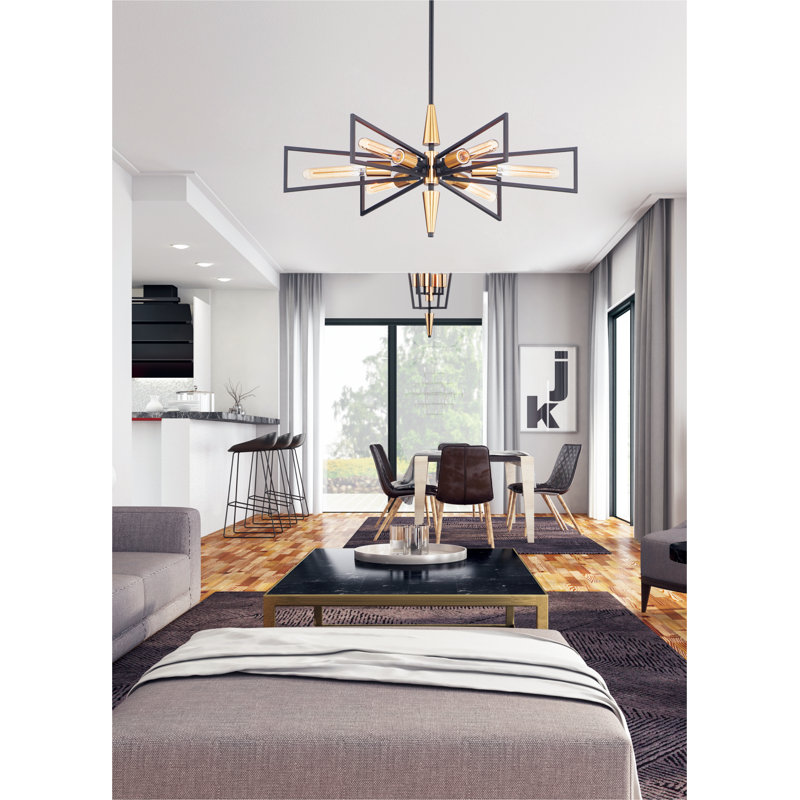 Ziggy 6 - Light Dimmable Sputnik Sphere Chandelier