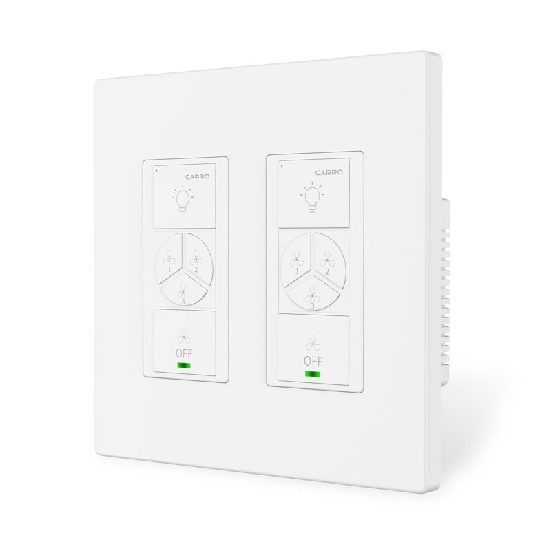 Carro Home Smart Switch, Fan Speed Control And Light On/off Switch Works With Amazon Alexa, Google Home, And Siri Shortcut, Universal Wifi Fan & Light Controller.