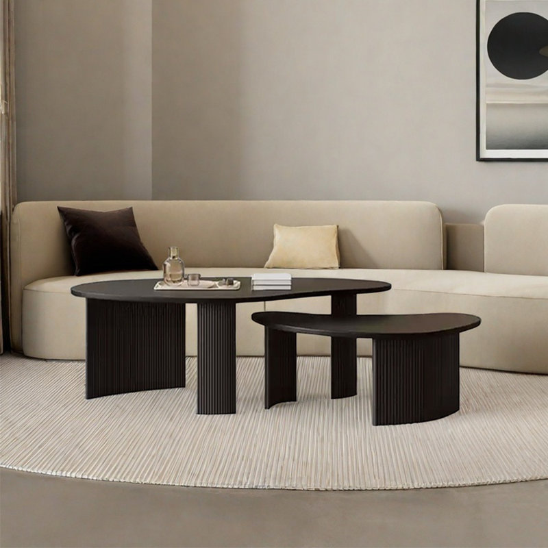 Nordic style black simple coffee tables