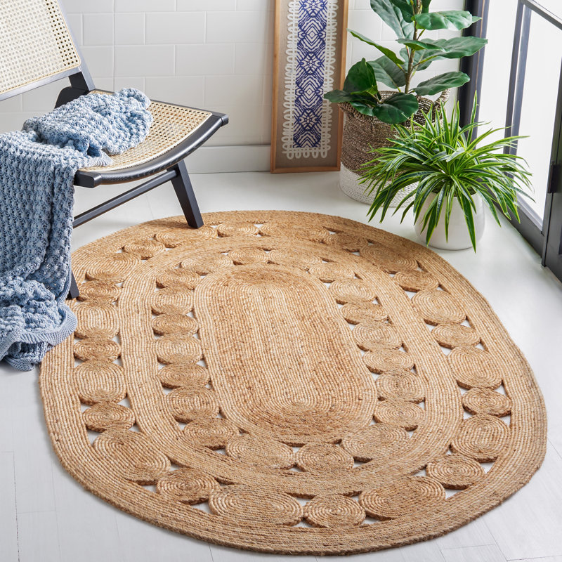 Tapis brun Avanna, Ovale 4 pi x 6 pi