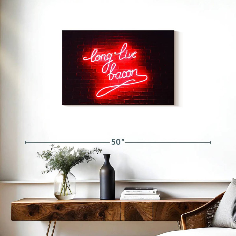 Tergel Long Live Bacon, 20" H x 30" W