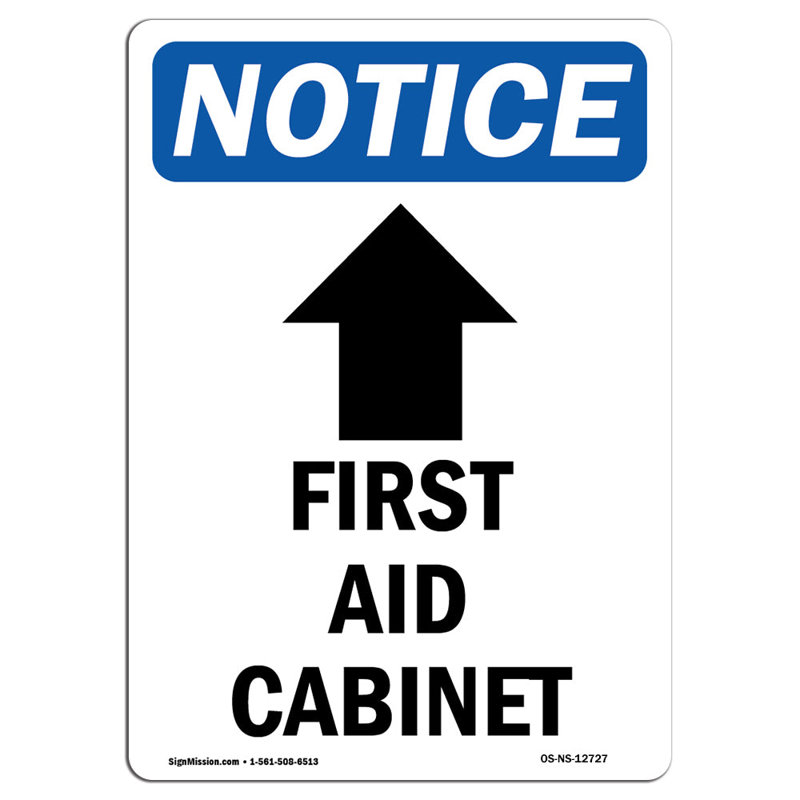 First Aid Cabinet Sign