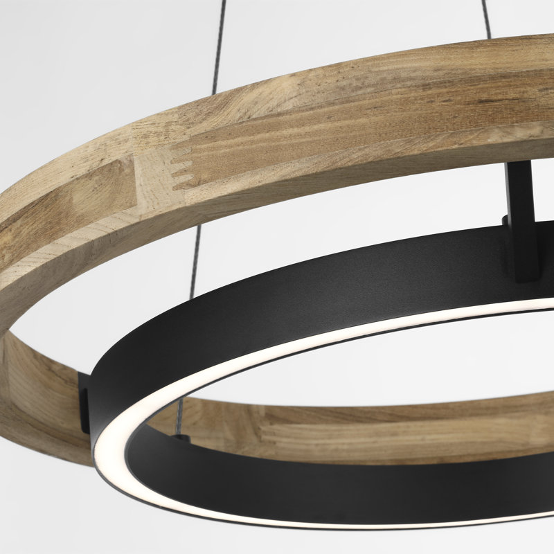 Grace 1 - Light LED Outdoor Chandelier, 3.8" H x 24" W x 24" D