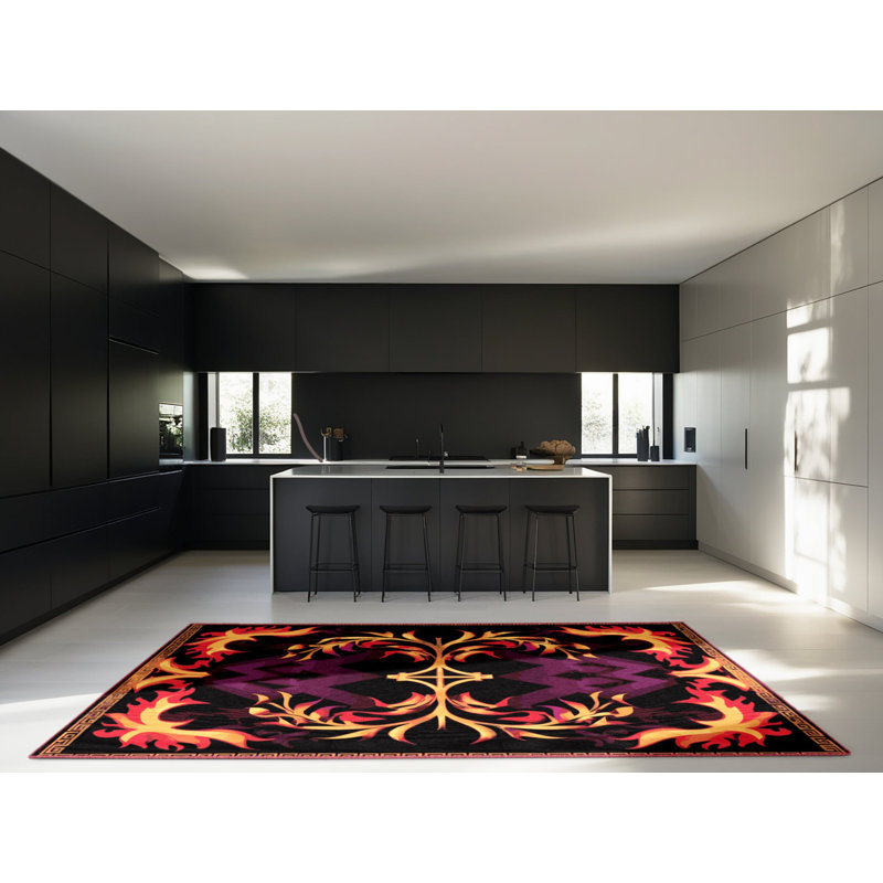 Golden Cascade Rug, Square 7'