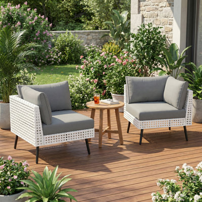 2 - Piece Premium Wicker Patio Chairs