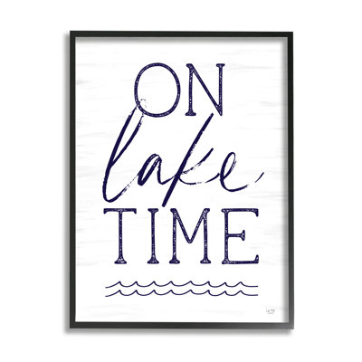 «On Lake Time Water Waves», art giclée par Lux + Me Designs
