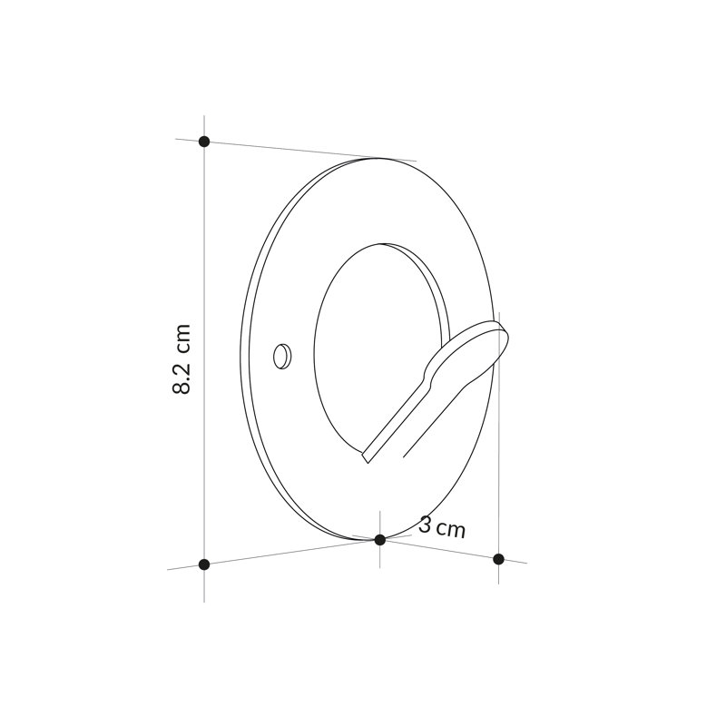 Kaly Metal 3 - Hook Wall Hook