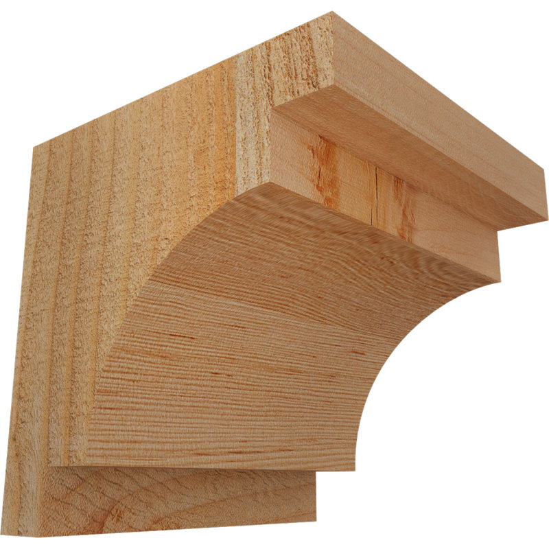 Corbeau méditerranéen, H 6 po x l 6 po x P 6 po, Sapin de Douglas, Sciage brut
