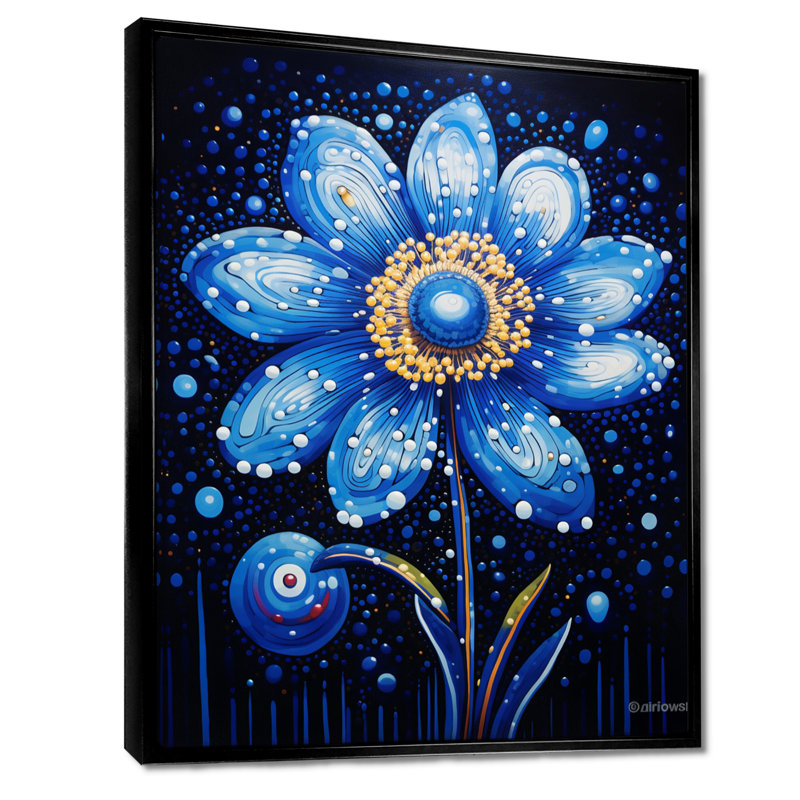 «Blooming Nocturnal Daisy Flower», reproduction d'art mural marguerite, H 20 po x l 12 po x P 1 po