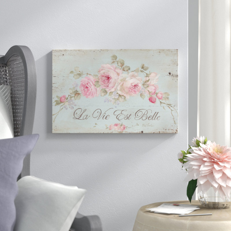 «Life Is Beautiful» par Debi Coules - impression sur papier, Toile, H 8 po x l 12 po x p 0,75 po
