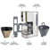Cafetière programmable en acier inoxydable avec filtre réutilisable Kenmore